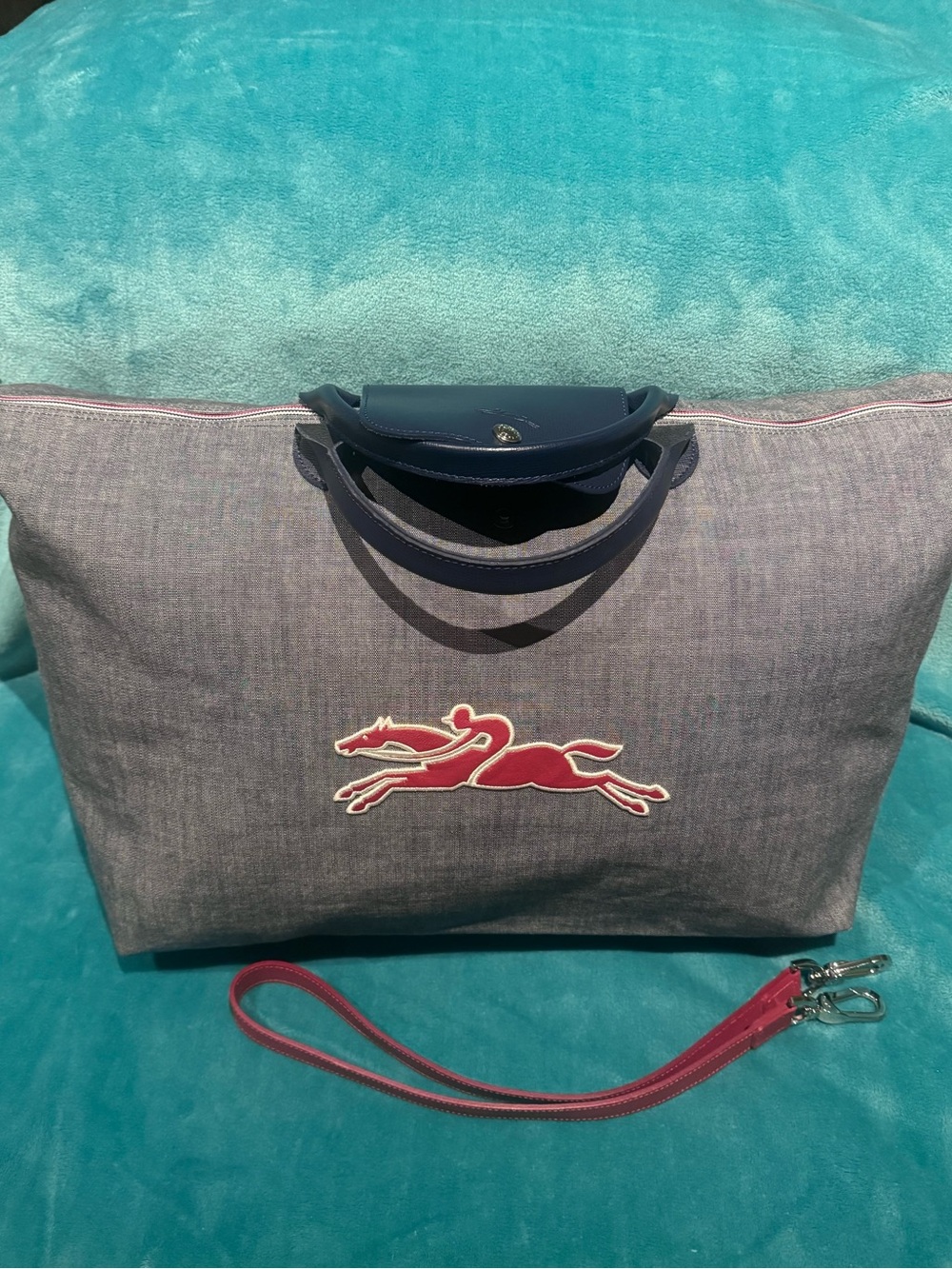 EUC Longchamp Le Pliage “On The Road” Extra Large Travel Tote